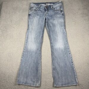 Silver Jeans Women 31x33 Light Blue Eden Flare Low Rise Blue Denim
